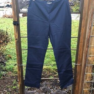 Charter Club Petite navy cotton pants blend pants size 2P